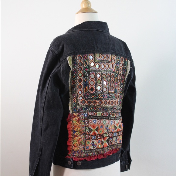 Bohemian handmade Levi Denim jackets - Picture 6 of 7